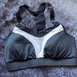 NEW 2/$35 Black Mesh Accent Sports Bra